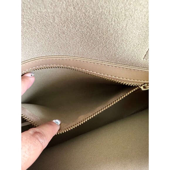 Samara Anthropologie Buttery Soft Vegan Leather Suede Interior Everyday Tote Bag - Picture 5 of 7